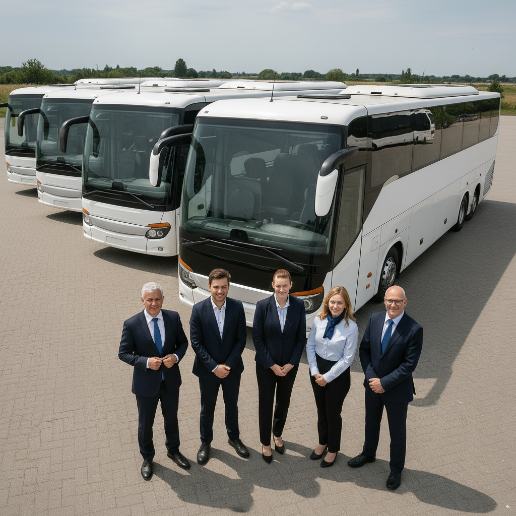 Germany Bus Rental modern coach and minibus fleet in Germany